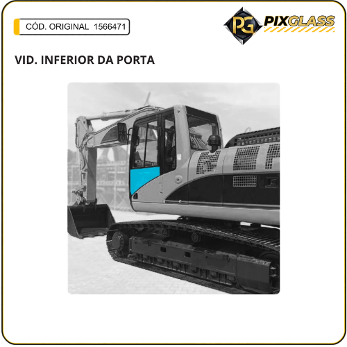 Vidro Inferior da Porta