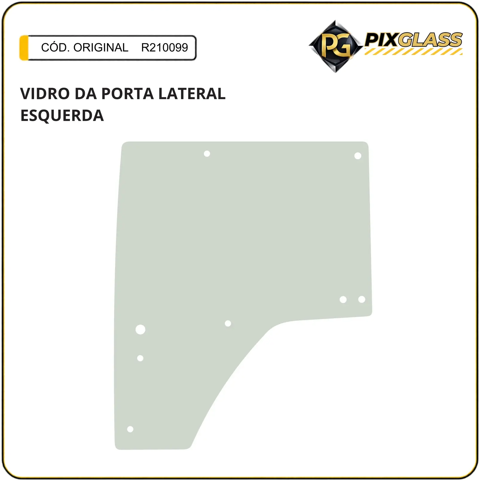 Vidro DA Porta Lateral Esquerda