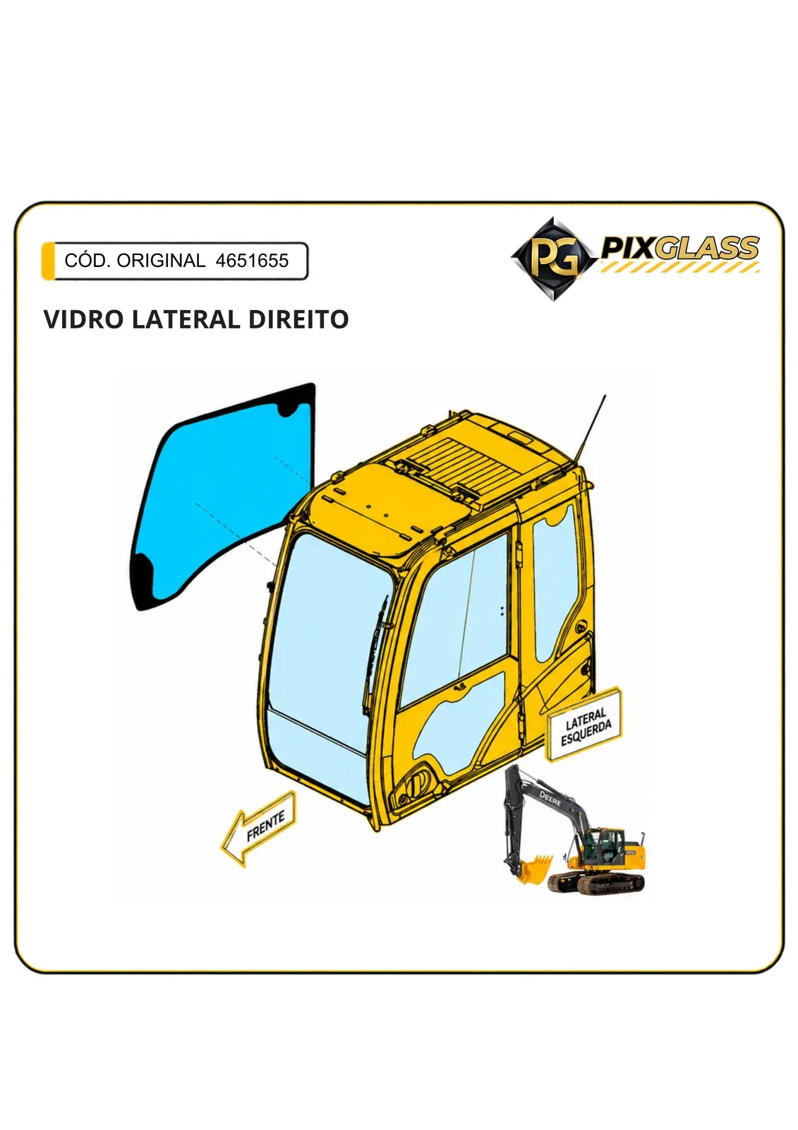 Vidro Lateral Direito