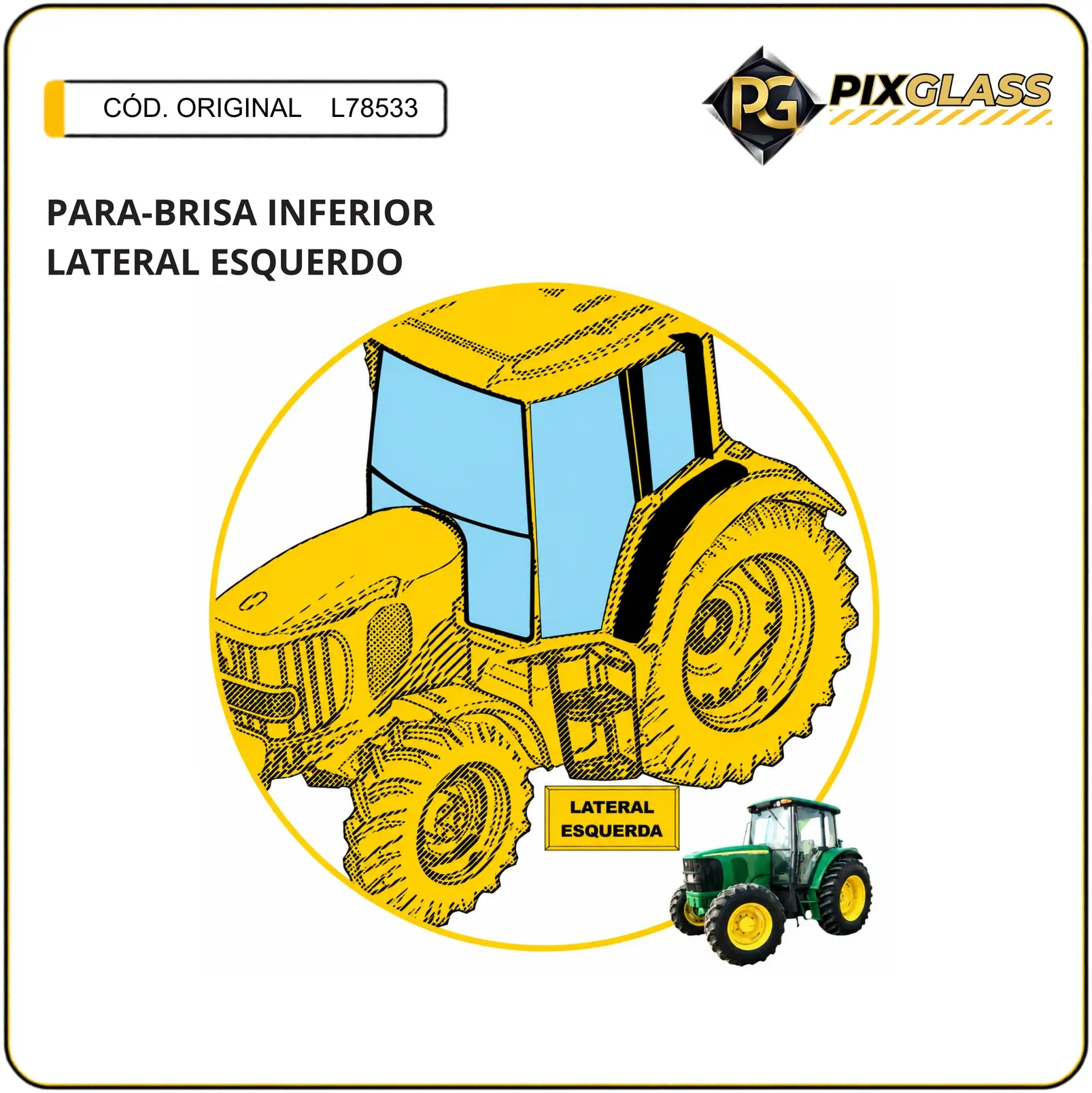 Para-Brisa Inferior Lateral Esquerdo