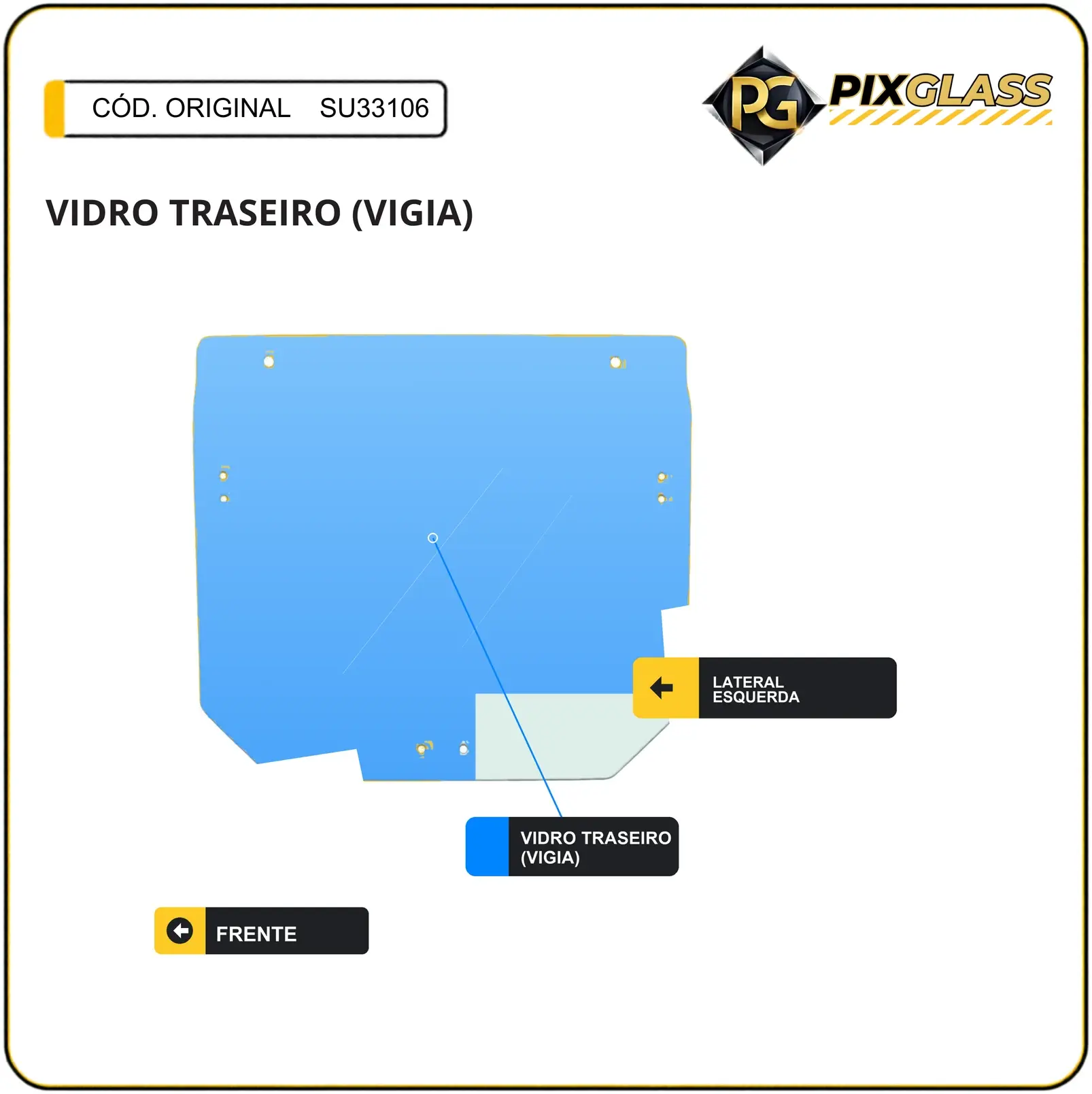Vidro Traseiro (vigia)