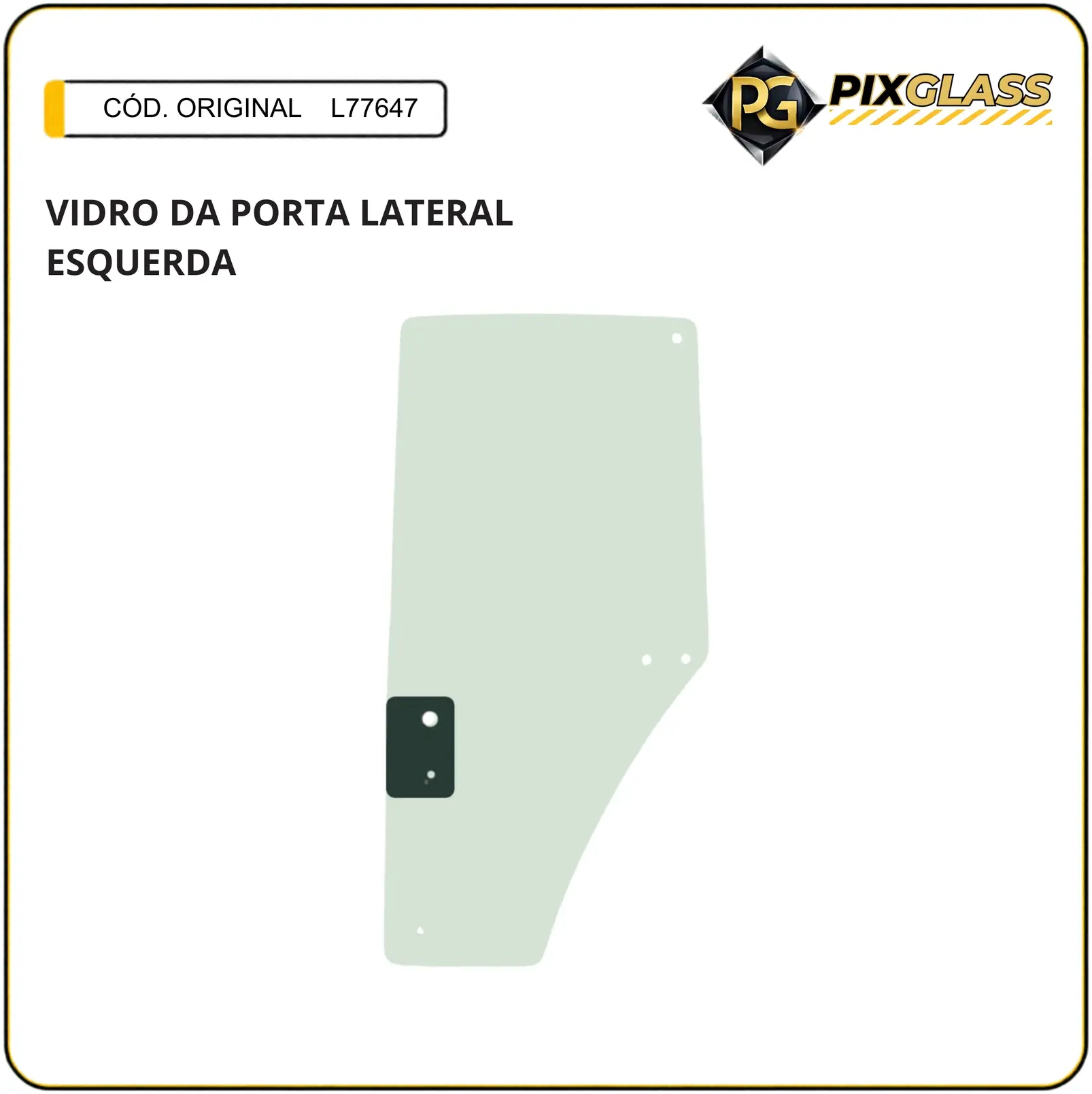 Vidro DA Porta Lateral Esquerda