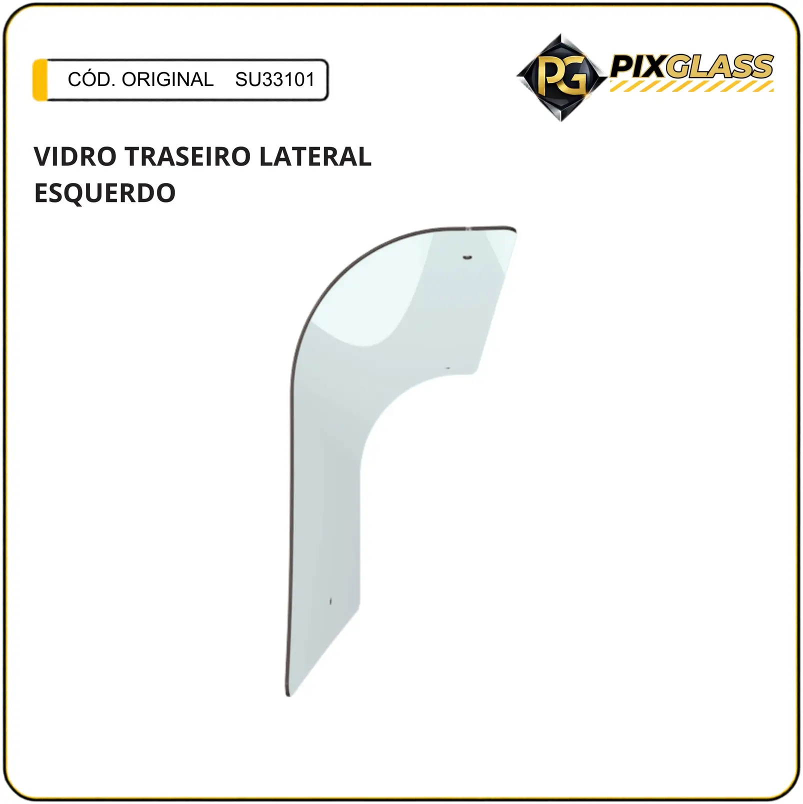 Vidro Traseiro Lateral Esquerdo