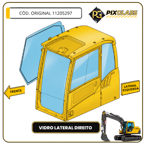 Vidro Lateral Direito