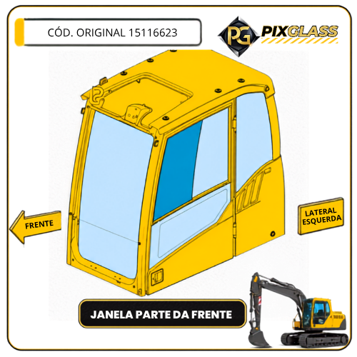 Vidro da Janela - Parte da Frente