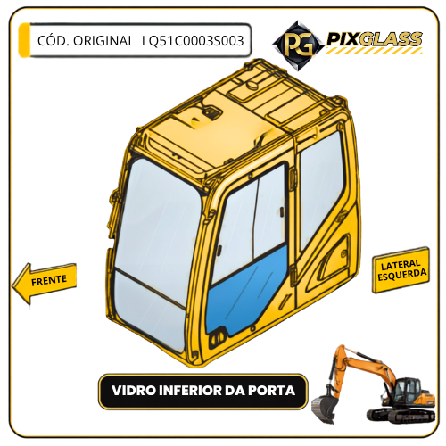Vidro Inferior da Porta