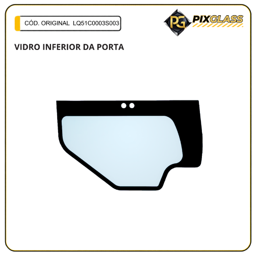 Vidro Inferior da Porta