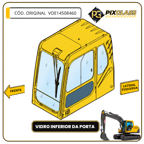 Vidro Inferior da Porta