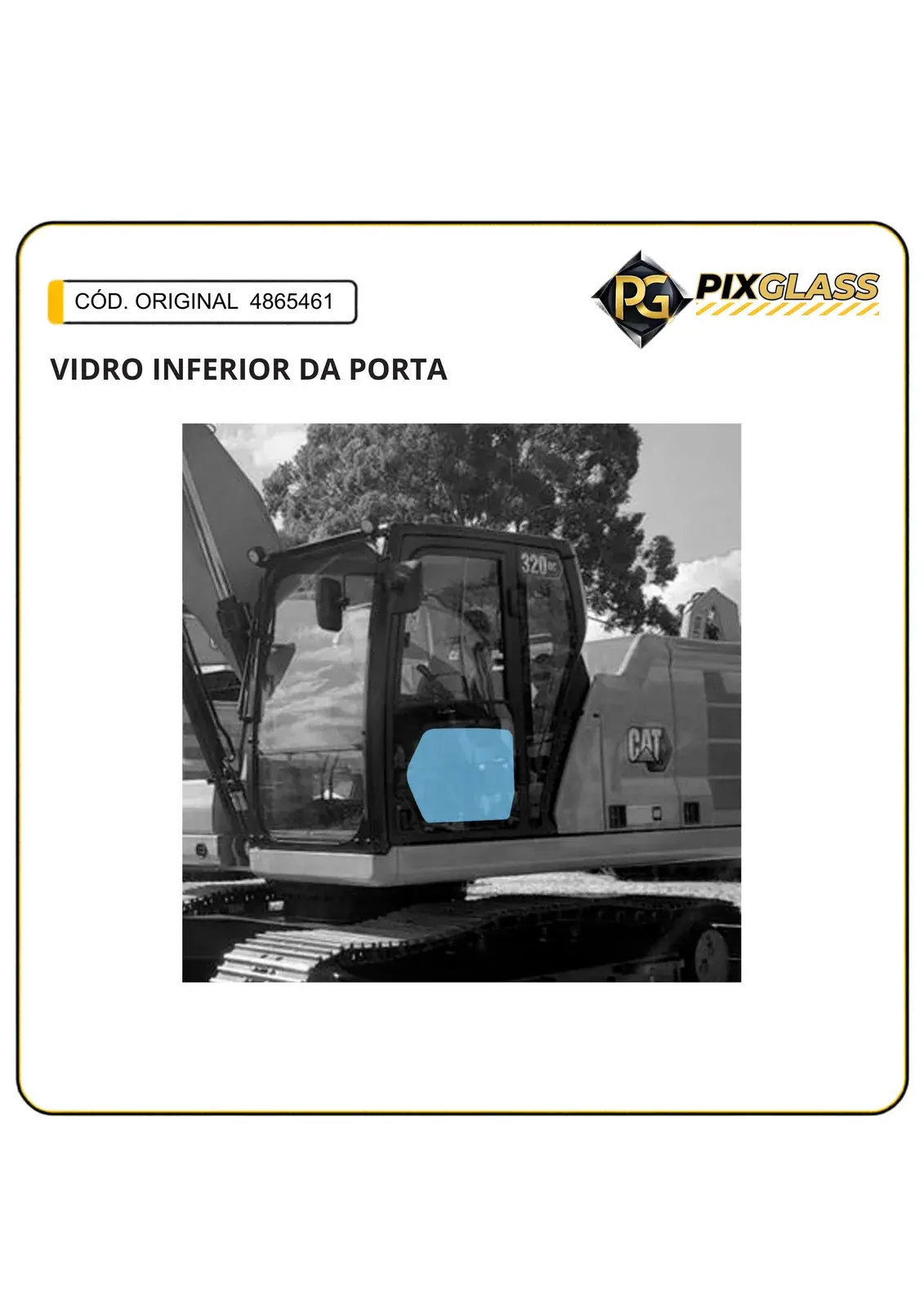 Vidro Inferior DA Porta