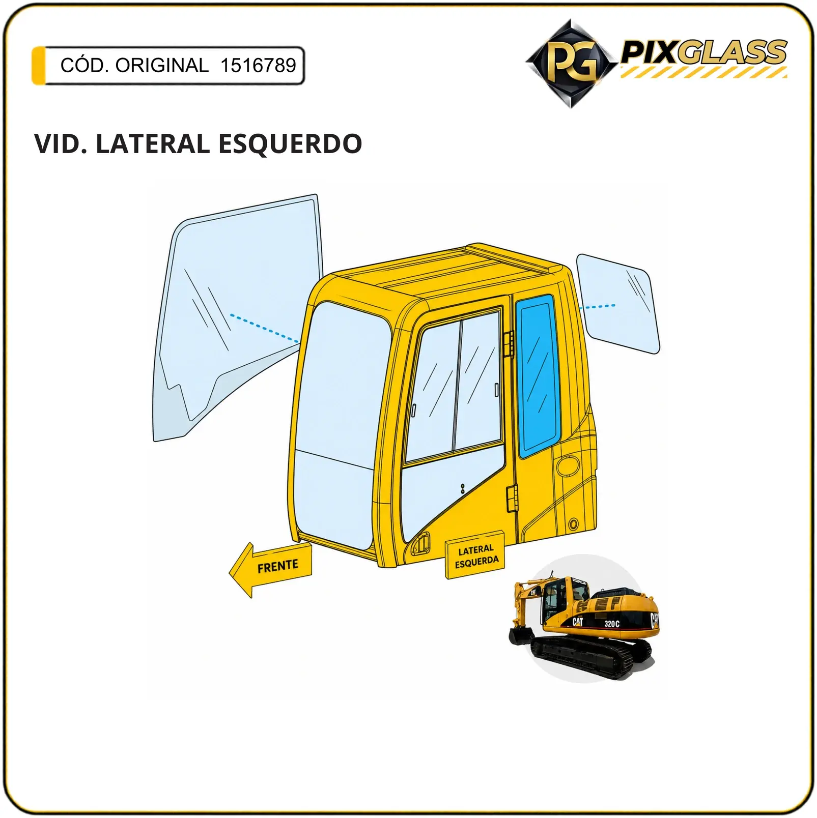 Vidro Lateral Esquerdo