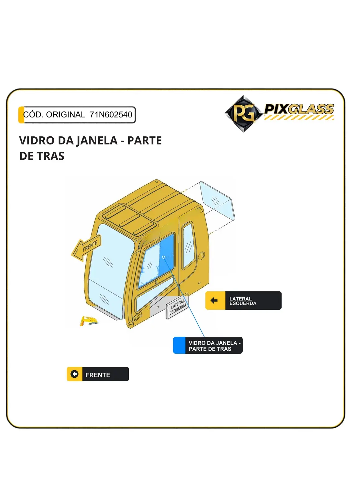 Vidro DA Janela - Parte DE Tras