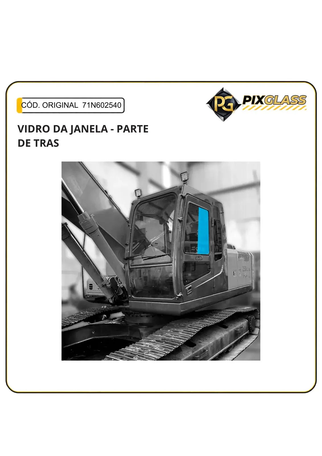 Vidro DA Janela - Parte DE Tras