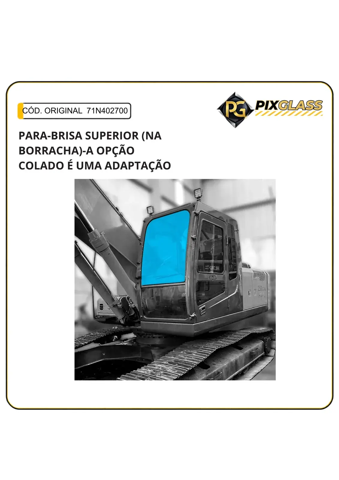 Para-Brisa Superior (NA Borracha)-A Opção Colado É UMA Adaptação.