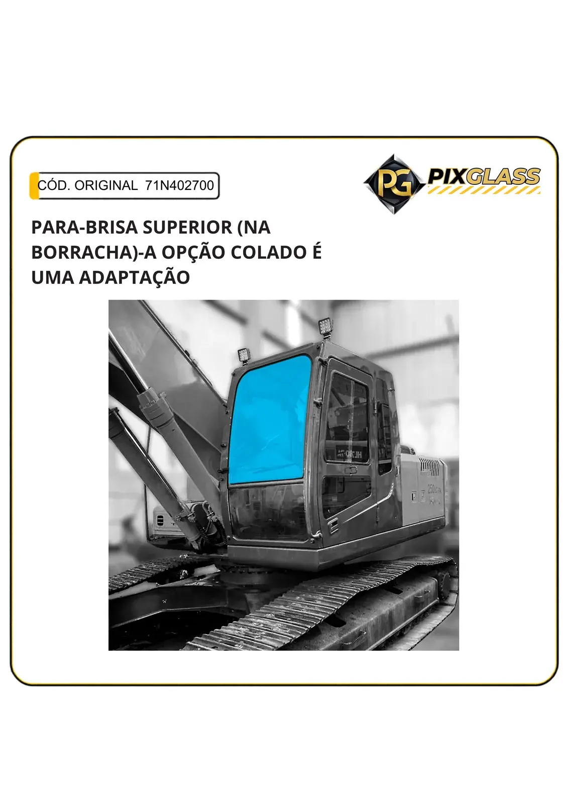 Para-Brisa Superior (NA Borracha)-A Opção Colado É UMA Adaptação.