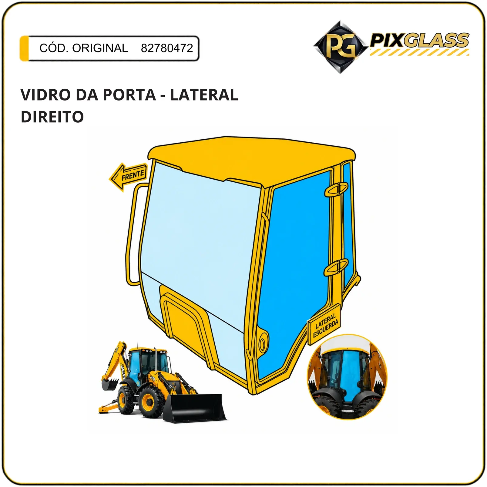 Vidro DA Porta - Lateral Esquerdo