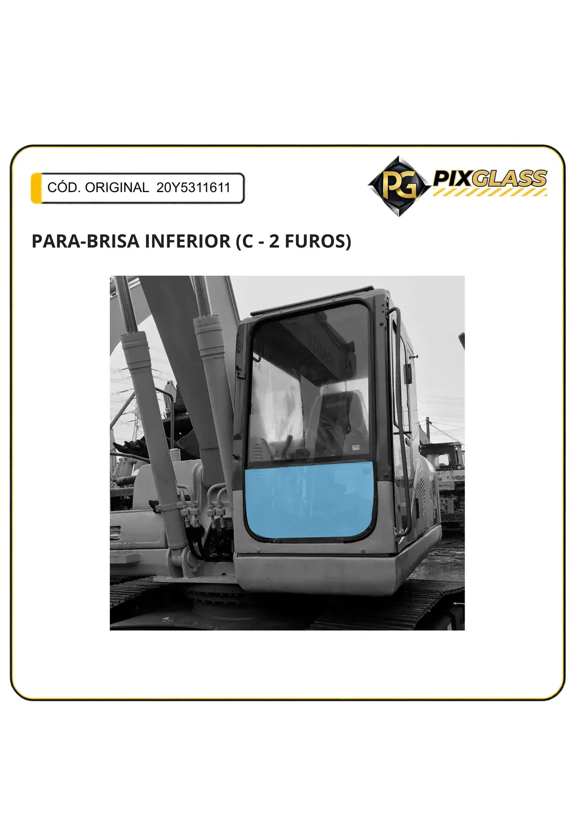 Para-Brisa Inferior (c/2 Furos)