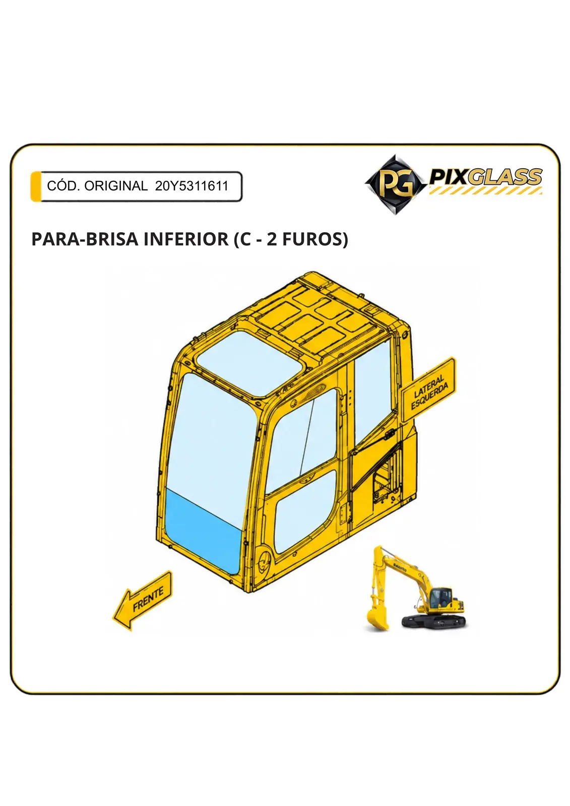 Para-Brisa Inferior (c/2 Furos)