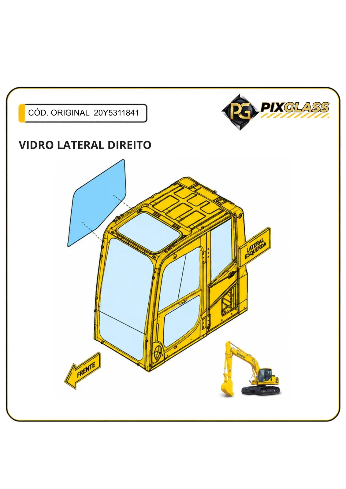 Vidro Lateral Direito