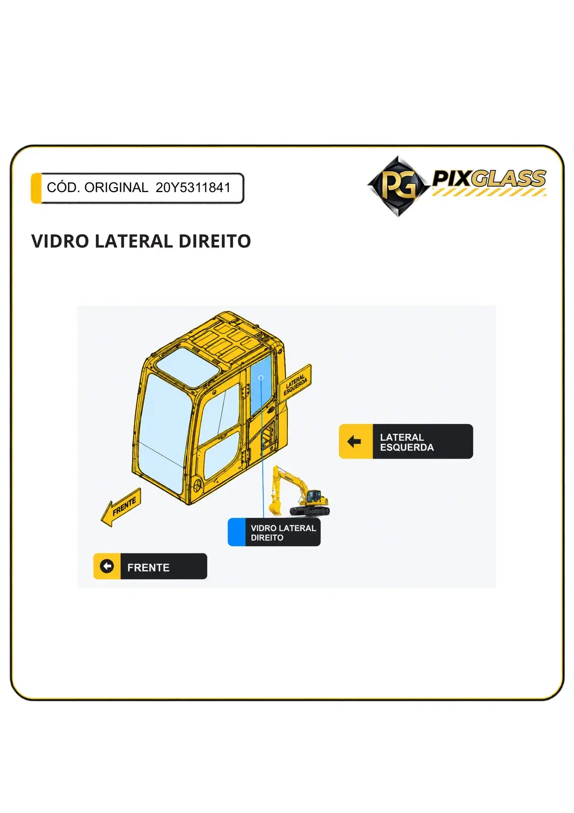 Vidro Lateral Direito
