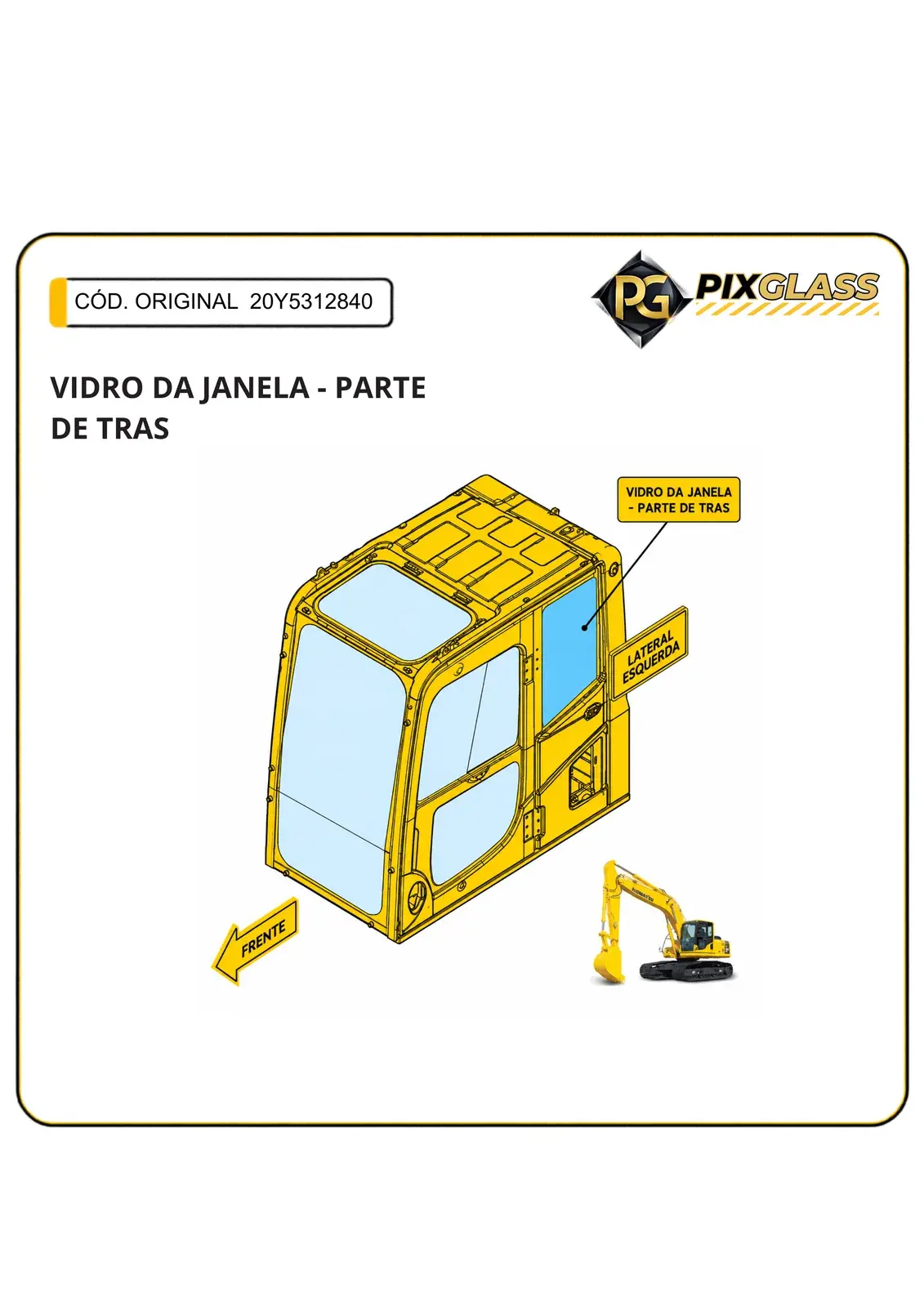 Vidro DA Janela - Parte DE Tras