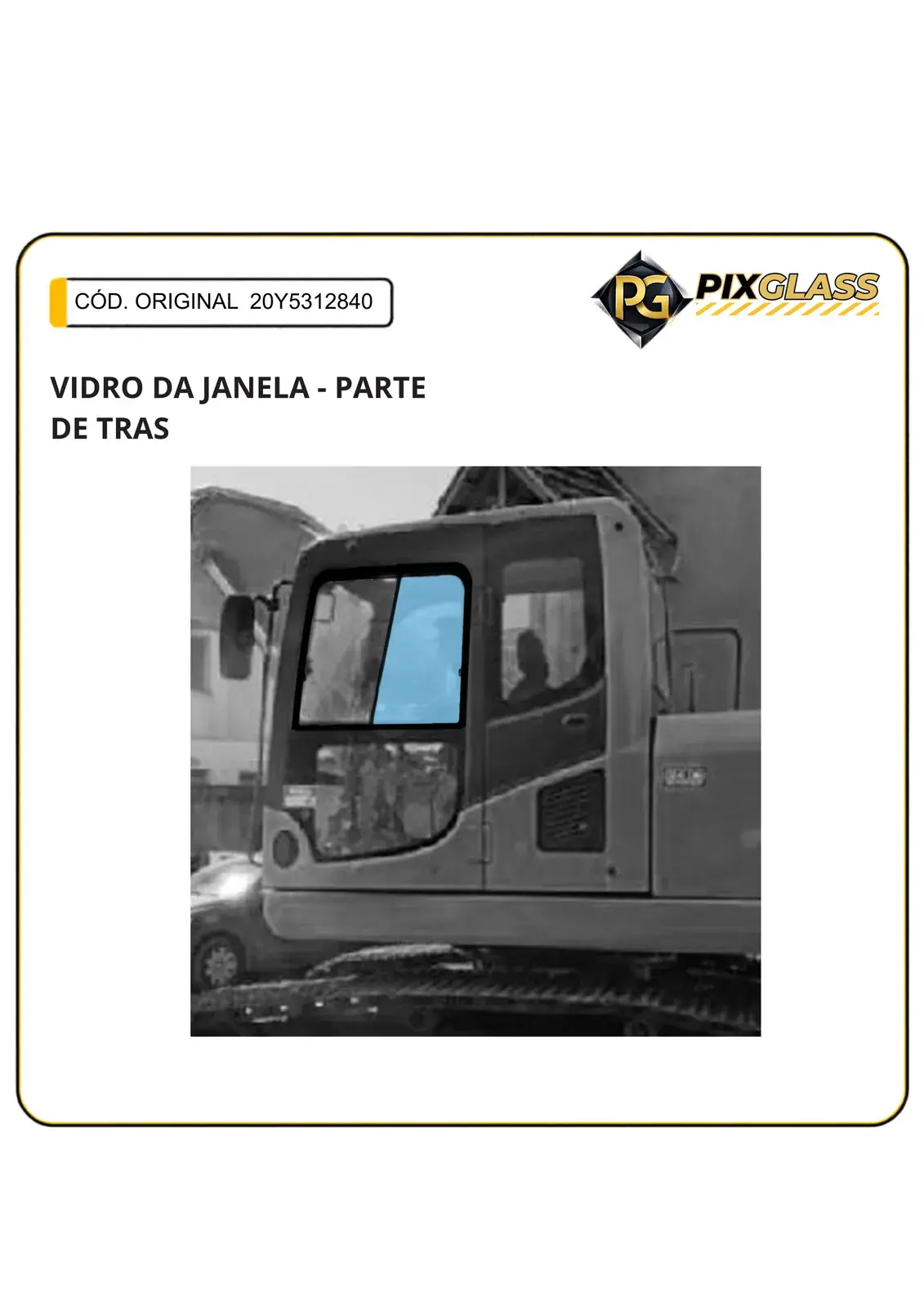 Vidro DA Janela - Parte DE Tras