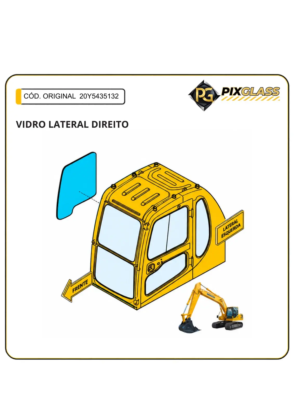 Vidro Lateral Direito