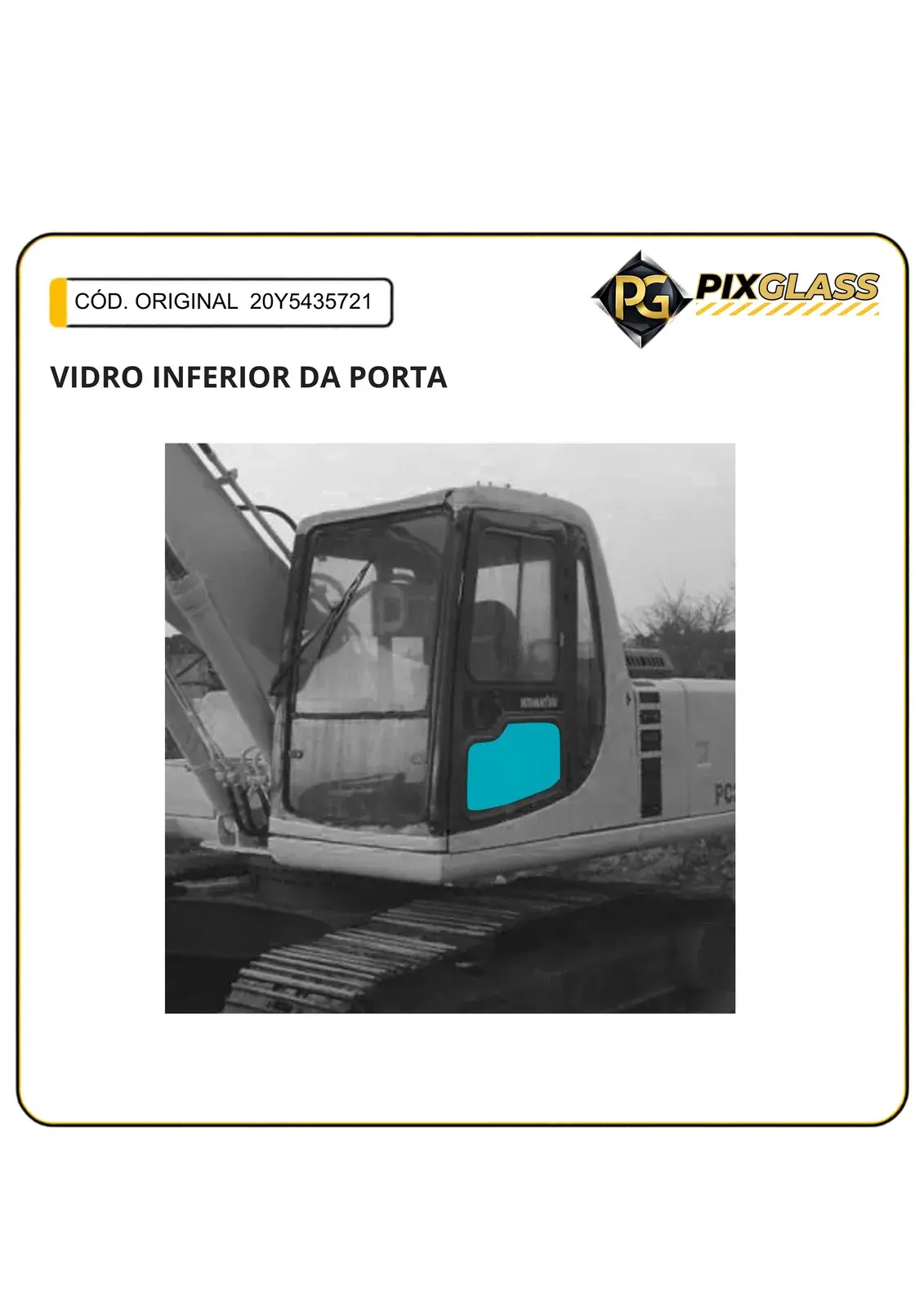 Vidro Inferior DA Porta