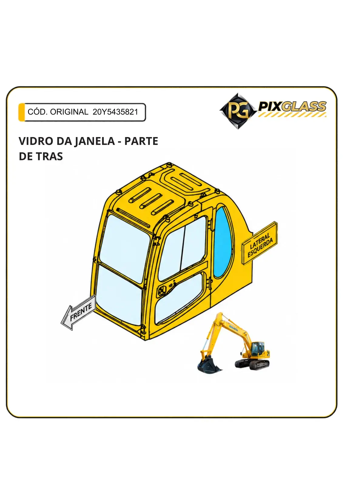 Vidro DA Janela - Parte DE Tras