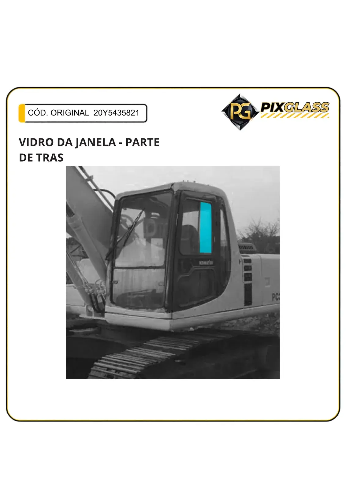 Vidro DA Janela - Parte DE Tras