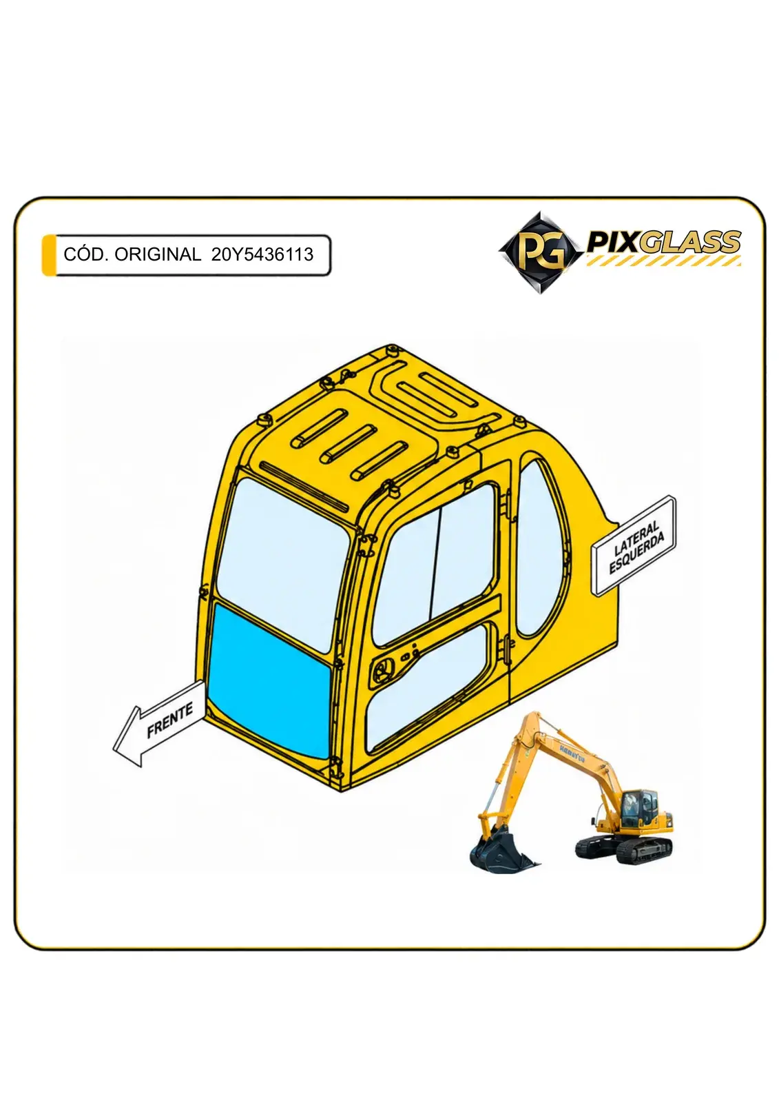 Para-Brisa Inferior (com 4 Furos)