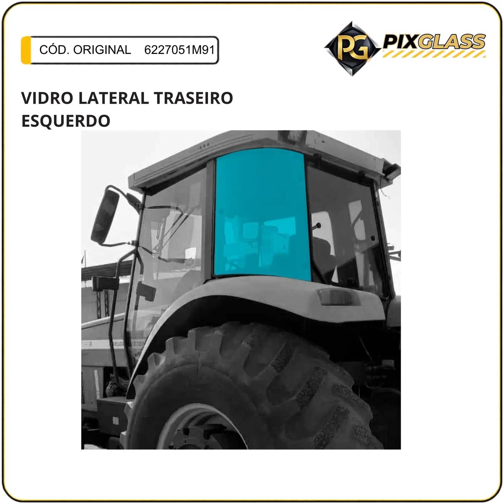 Vidro Lateral Traseiro Esquerdo