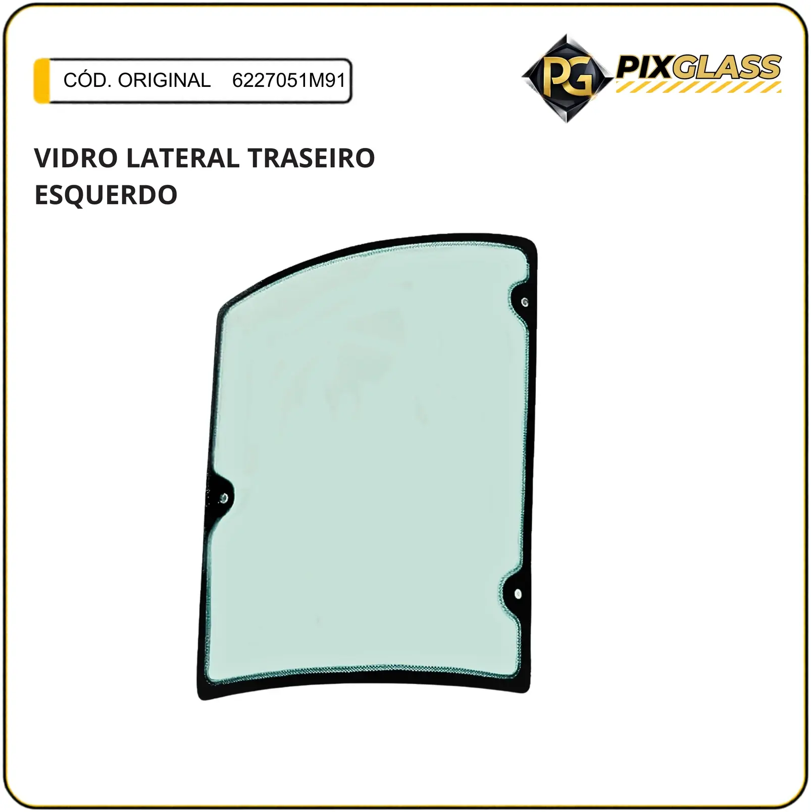 Vidro Lateral Traseiro Esquerdo