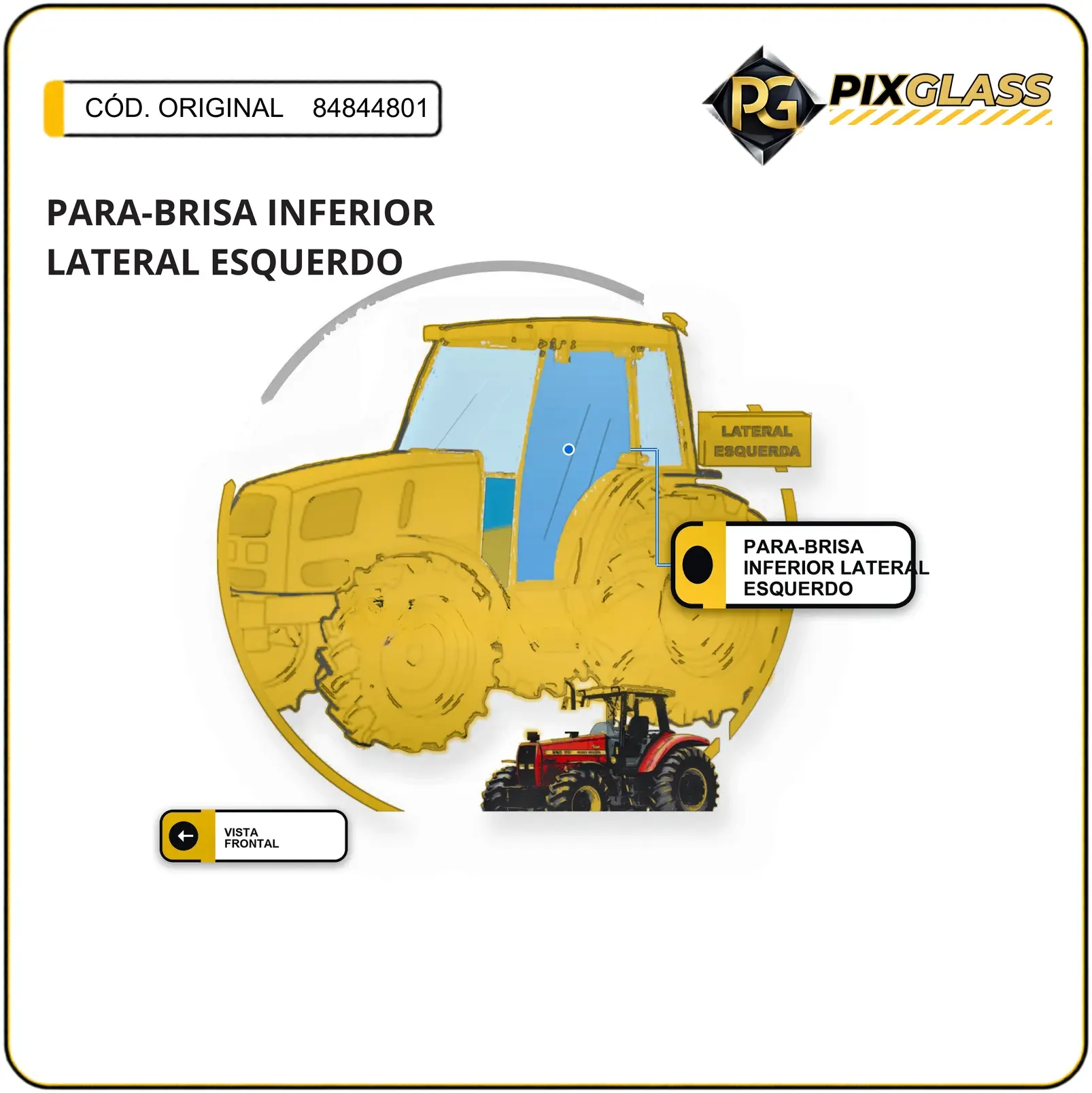 Para-Brisa Inferior Lateral Esquerdo