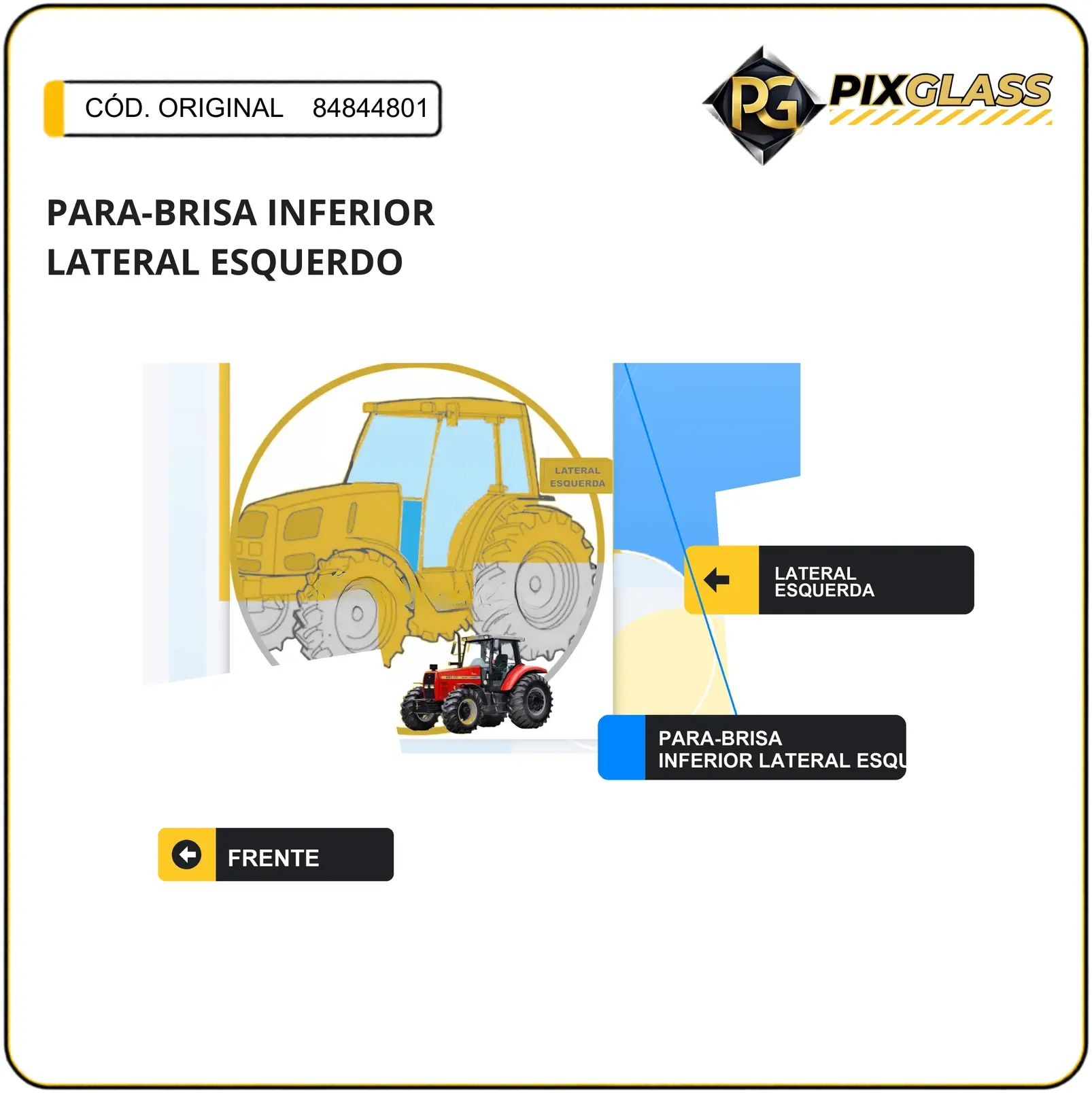Para-Brisa Inferior Lateral Esquerdo