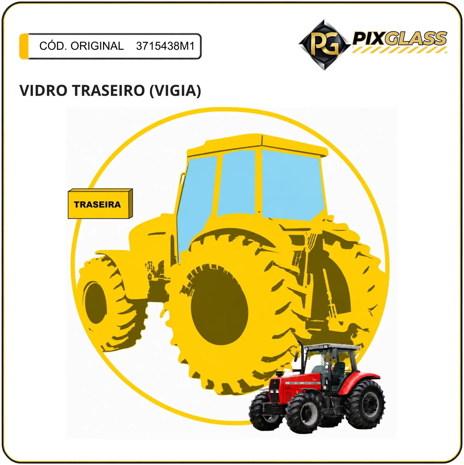Vidro Traseiro (vigia)