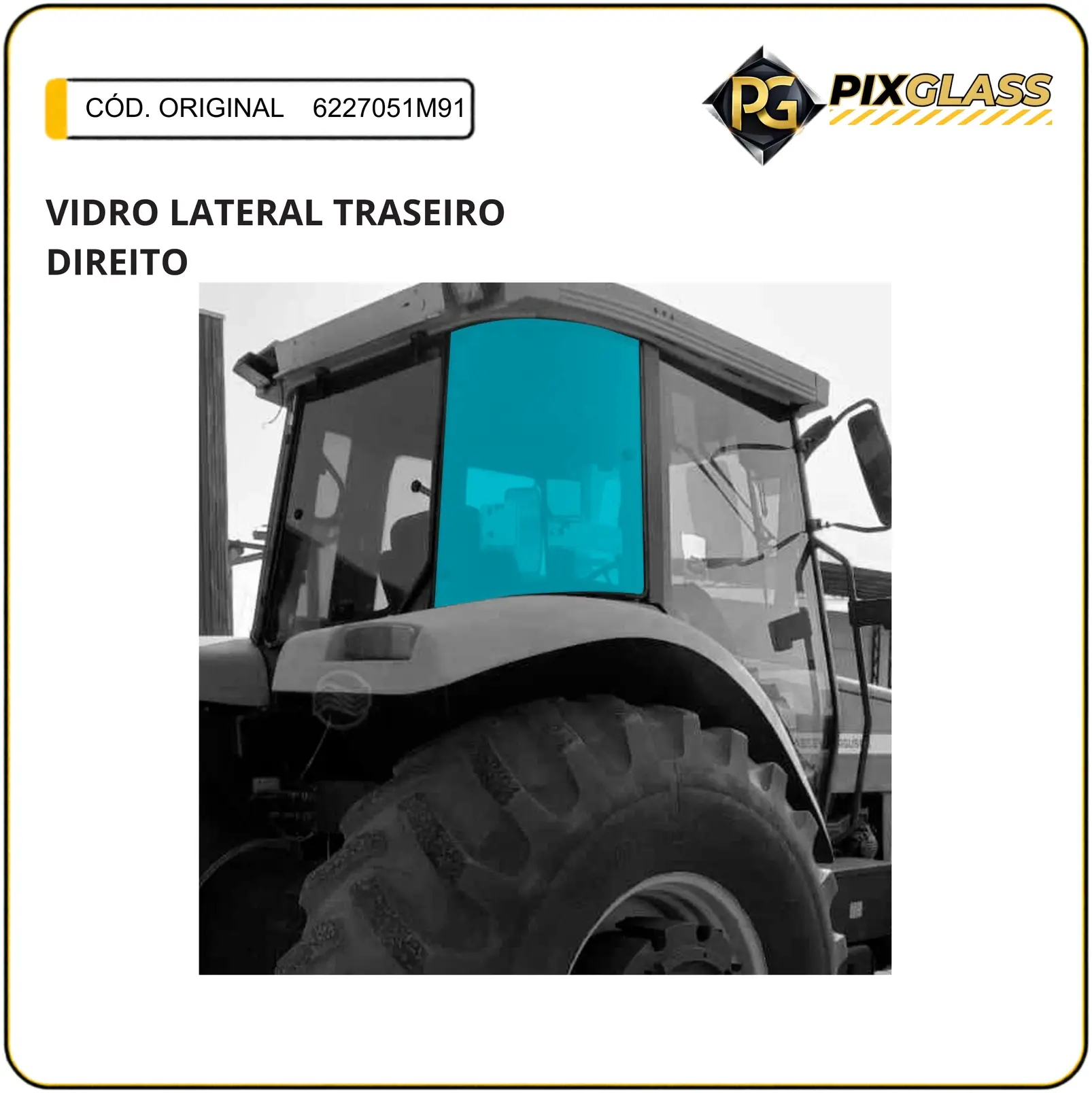 Vidro Lateral Traseiro Direito