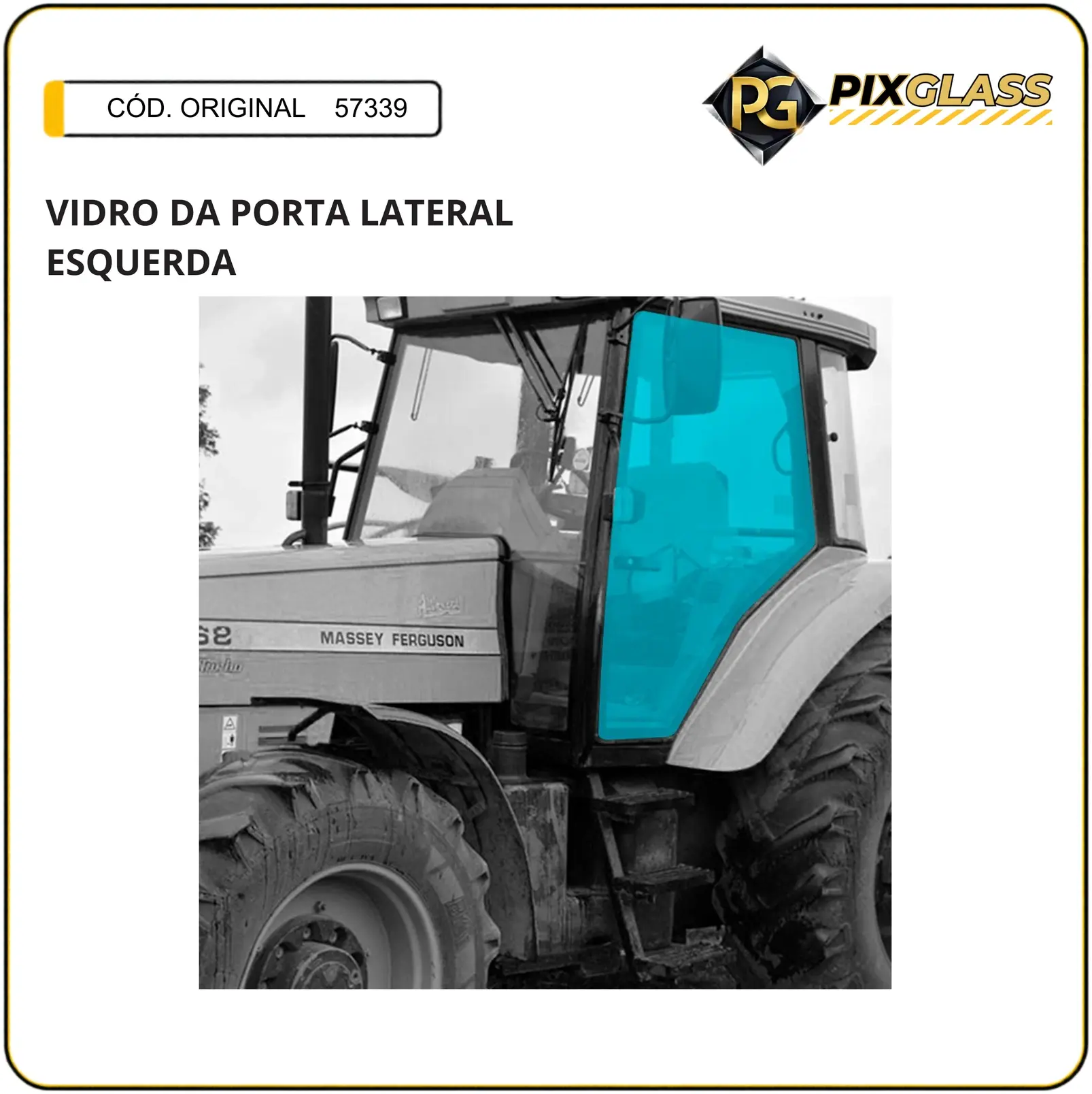 Vidro DA Porta Lateral Esquerda