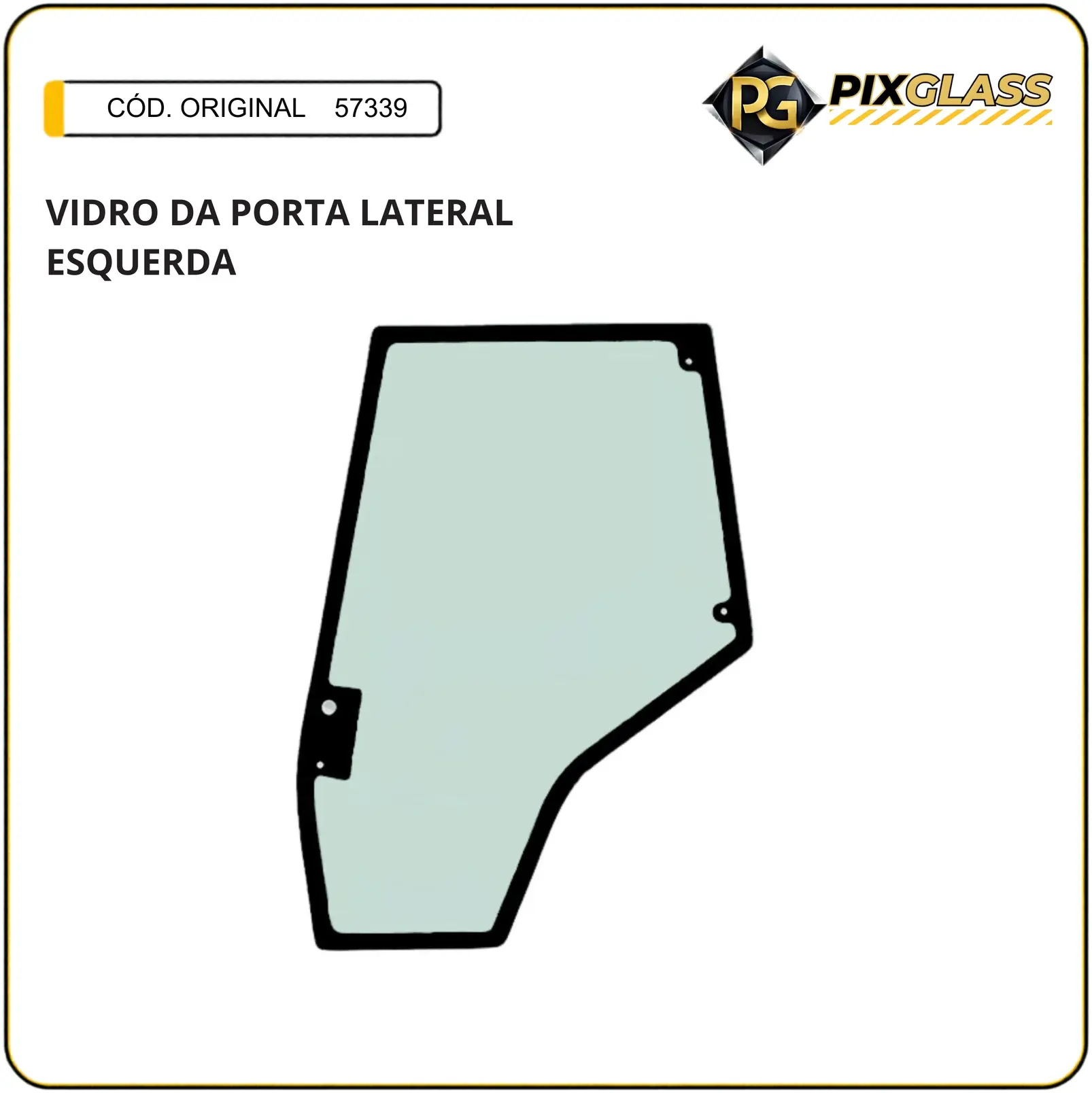 Vidro DA Porta Lateral Esquerda