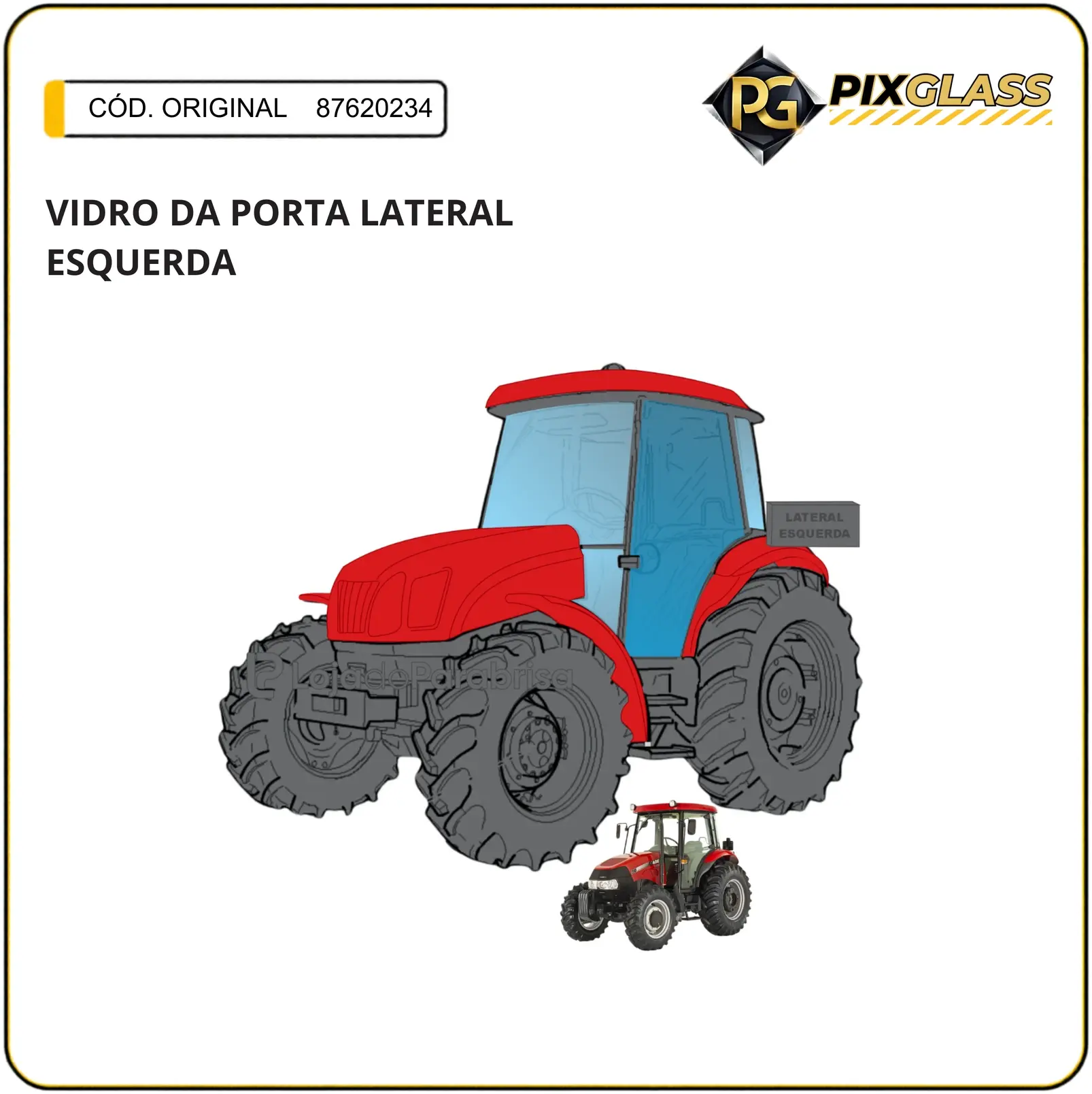Vidro DA Porta Lateral Esquerda