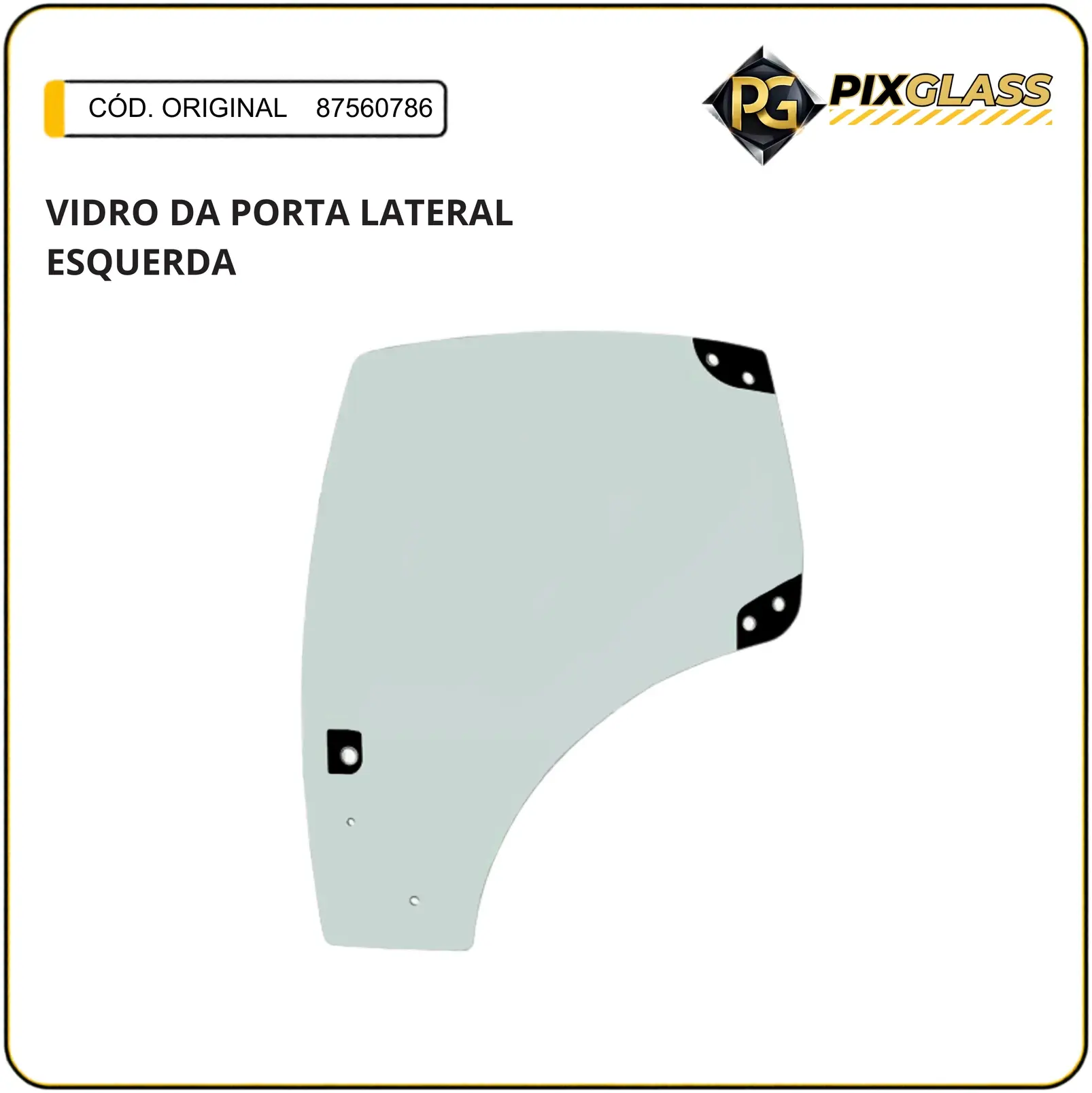 Vidro DA Porta Lateral Esquerda