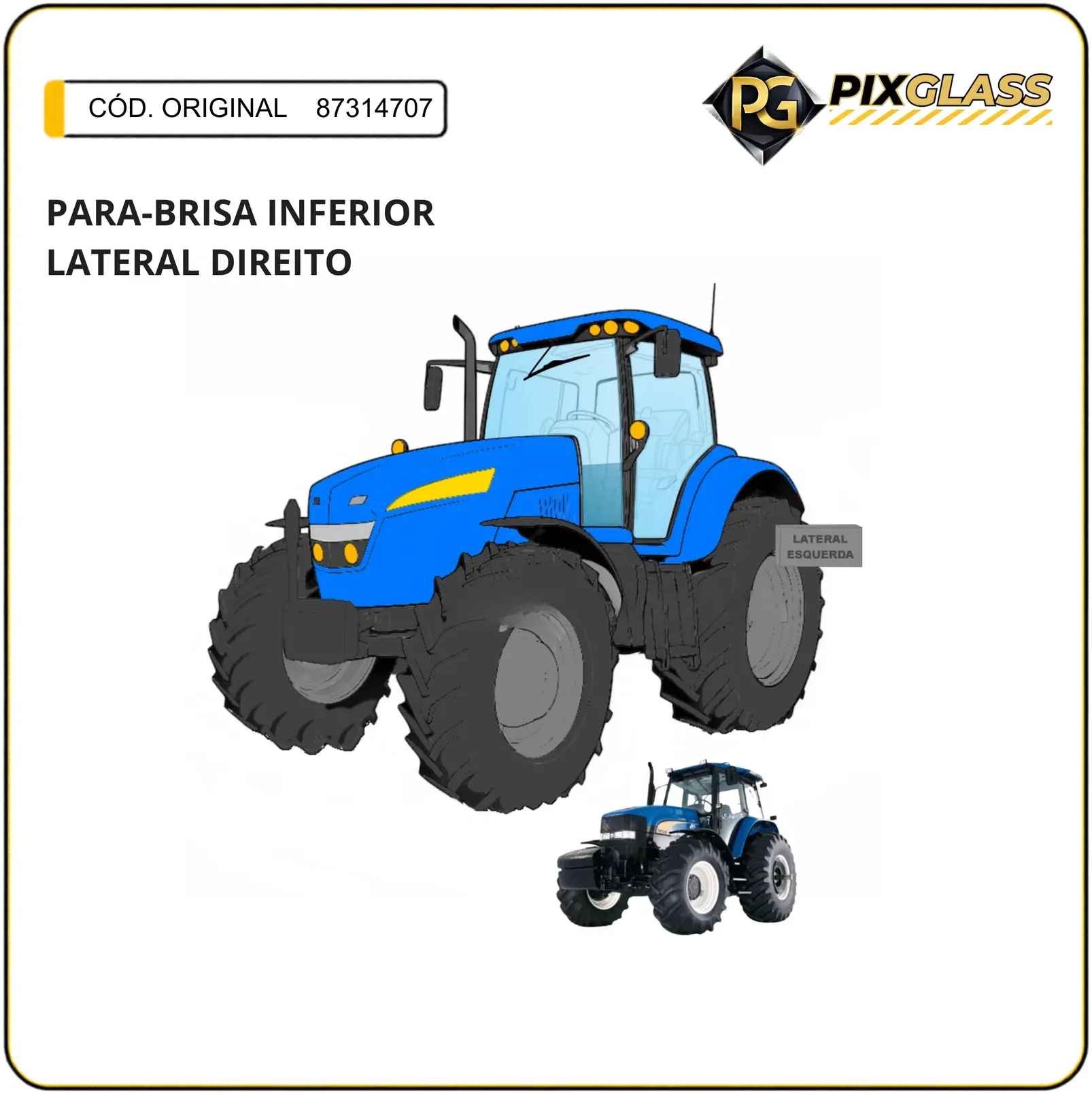 Para-Brisa Inferior Lateral Direito