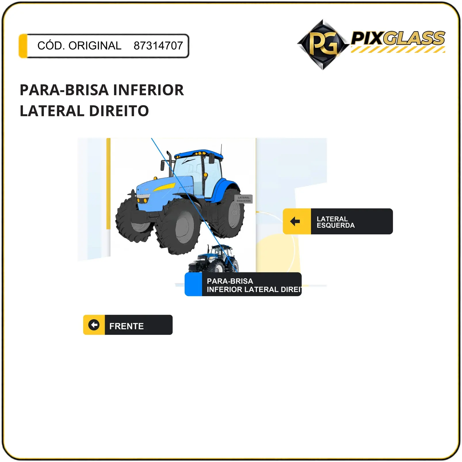Para-Brisa Inferior Lateral Direito