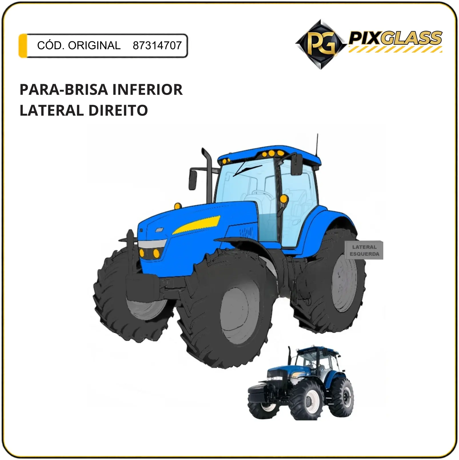 Para-Brisa Inferior Lateral Direito