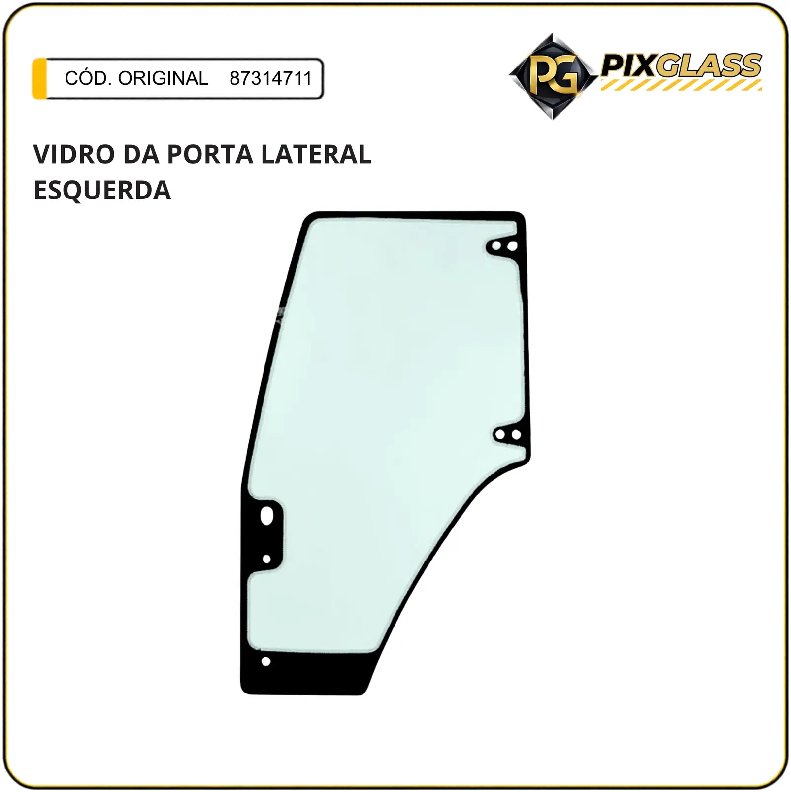 Vidro DA Porta Lateral Esquerda