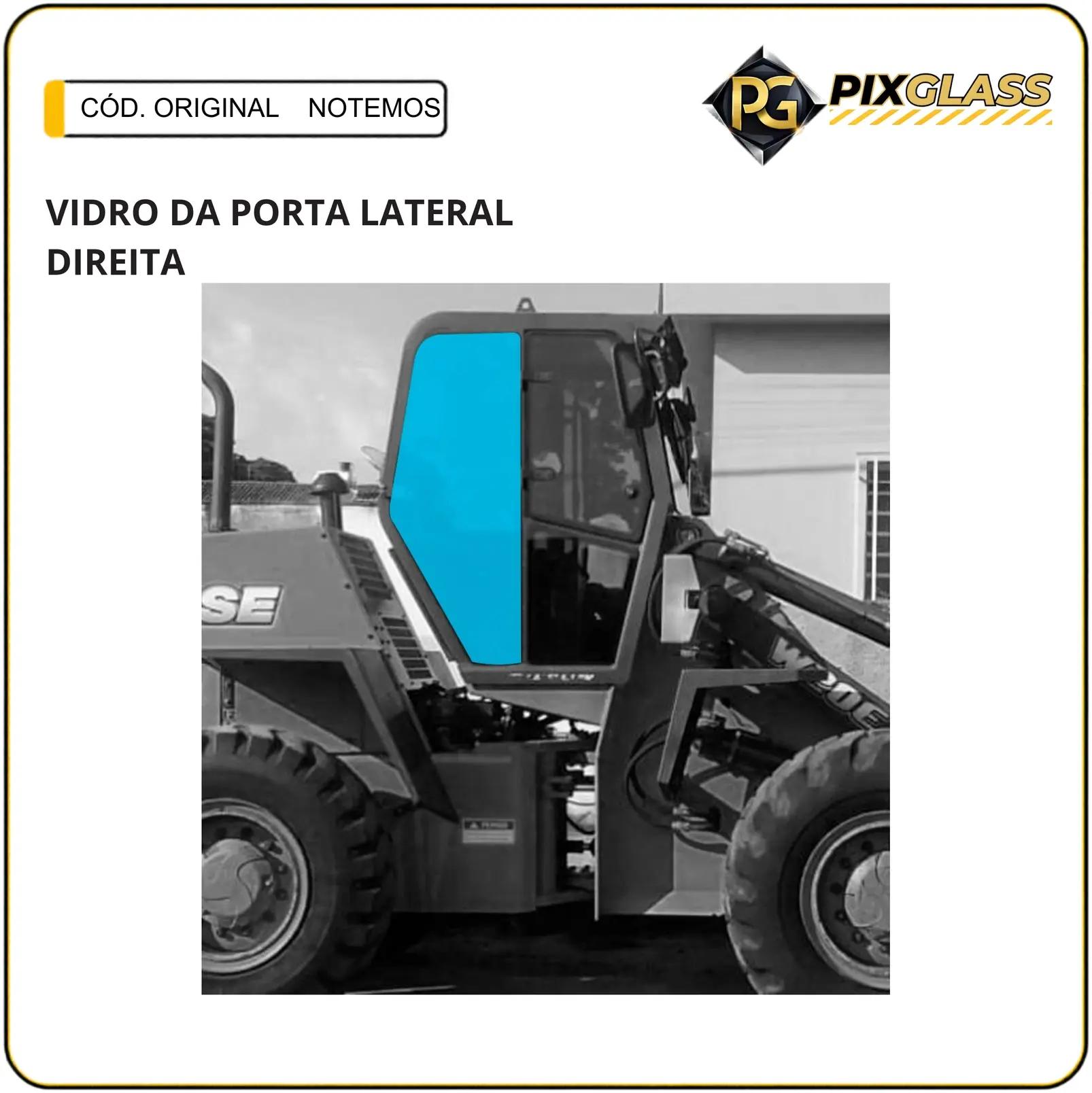 Vidro DA Porta Lateral Direita
