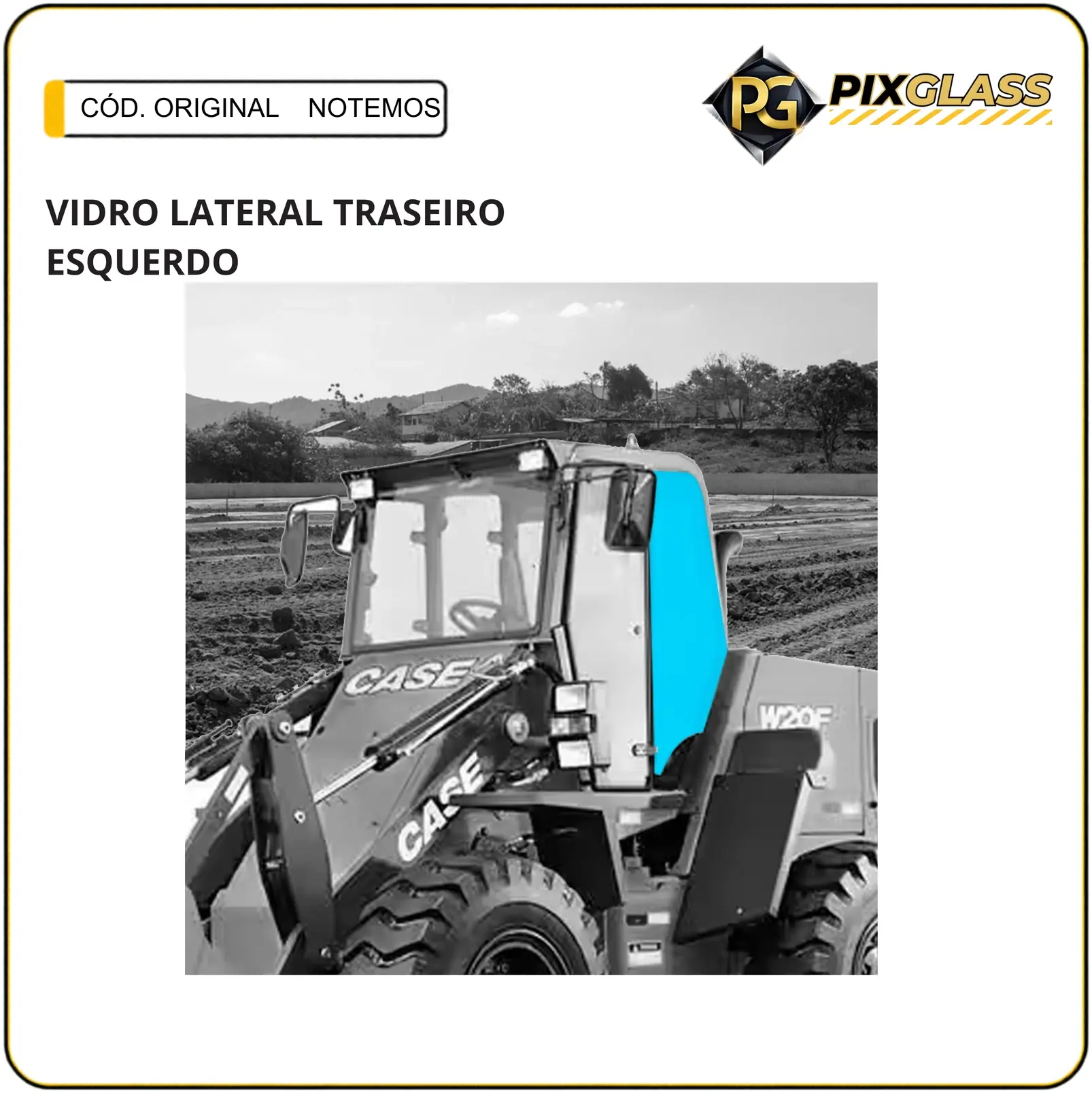 Vidro Lateral Traseiro Esquerdo