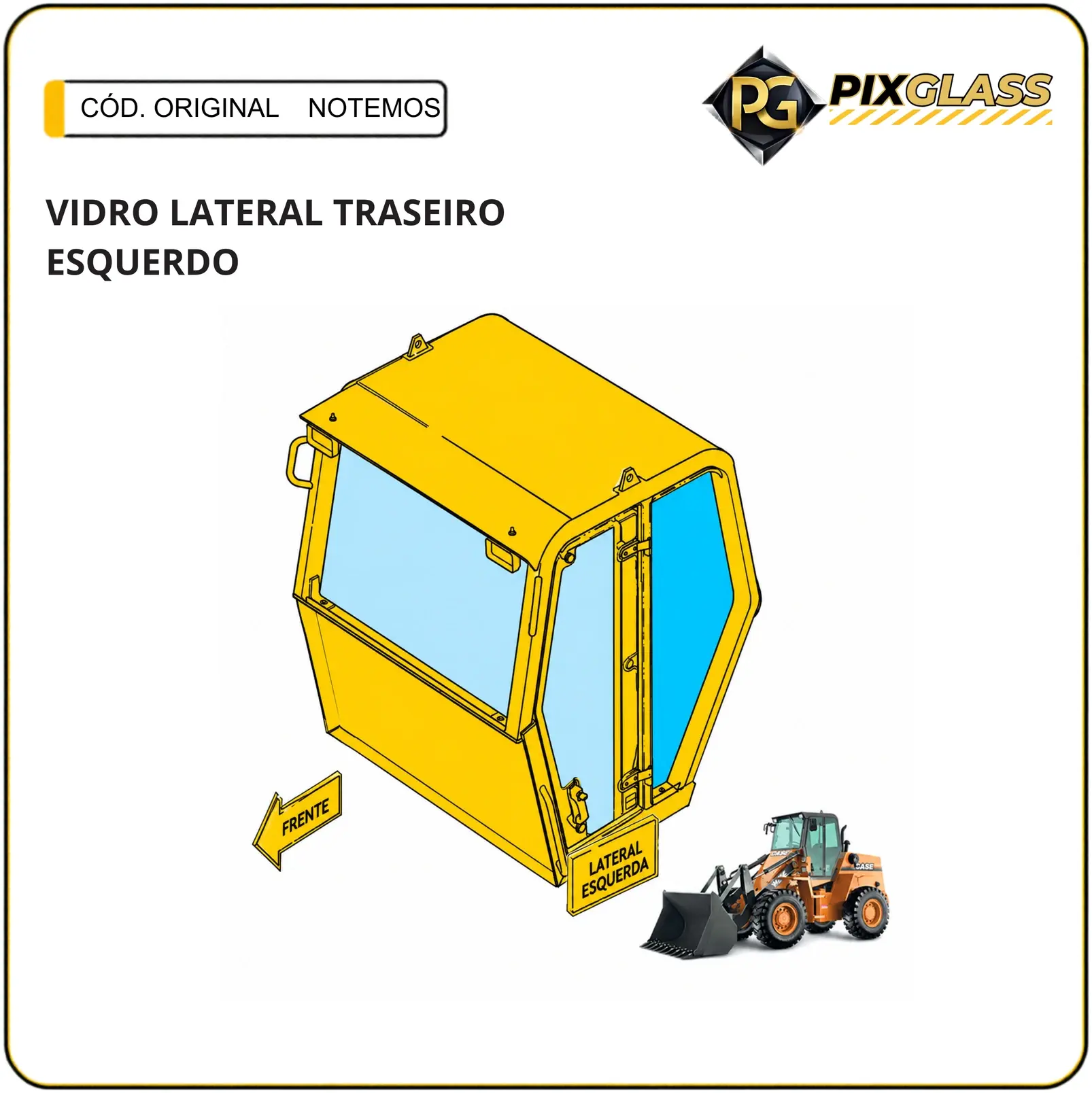 Vidro Lateral Traseiro Esquerdo