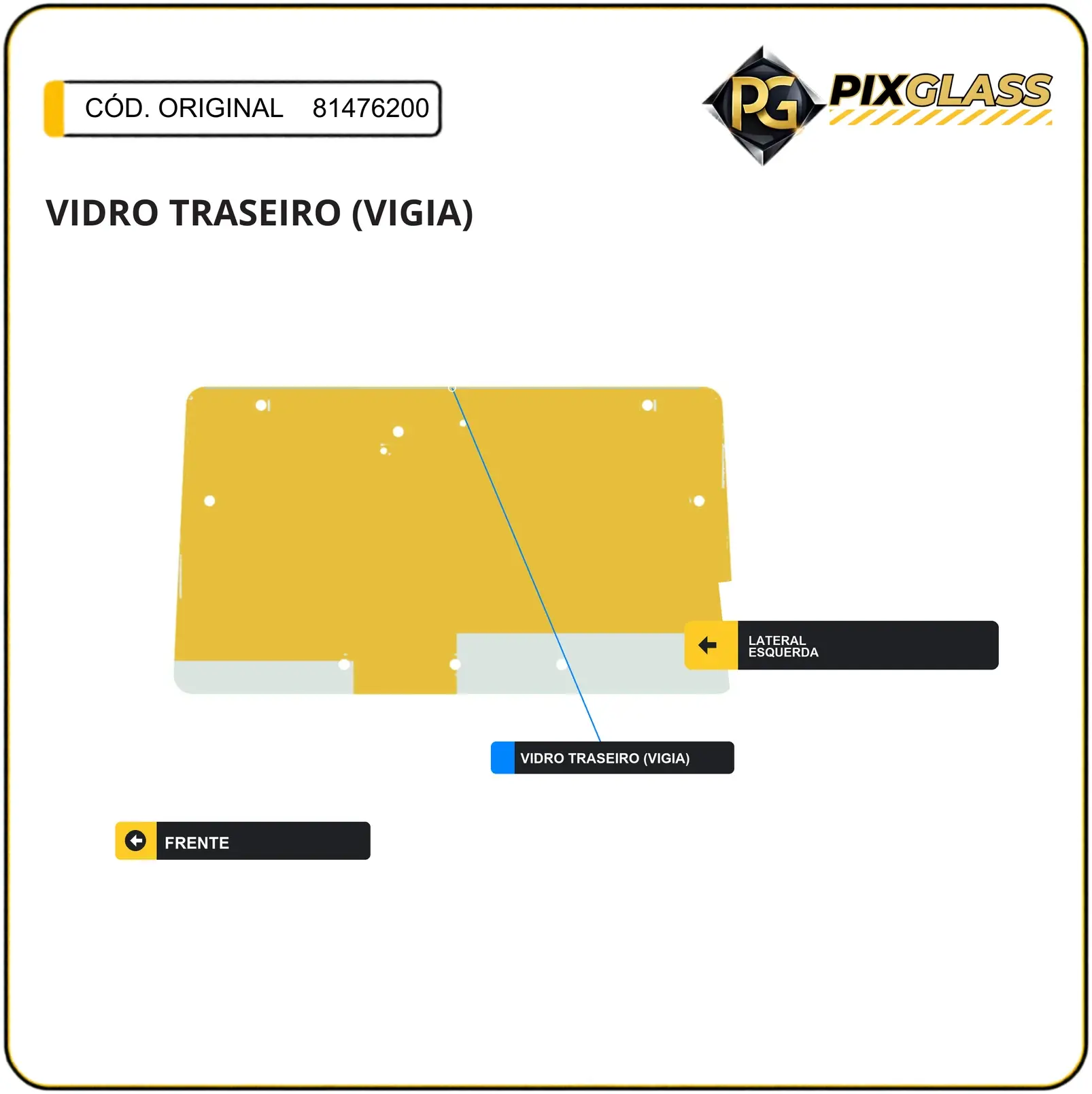 Vidro Traseiro (vigia)