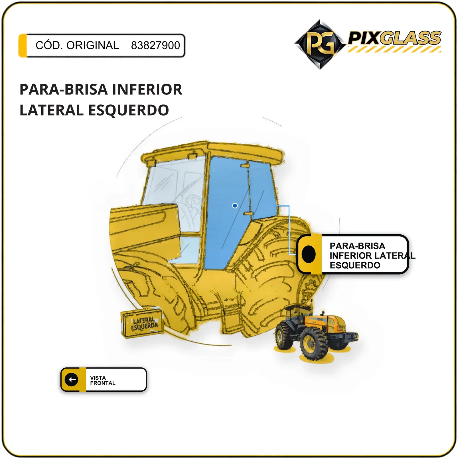 Para-Brisa Inferior Lateral Esquerdo
