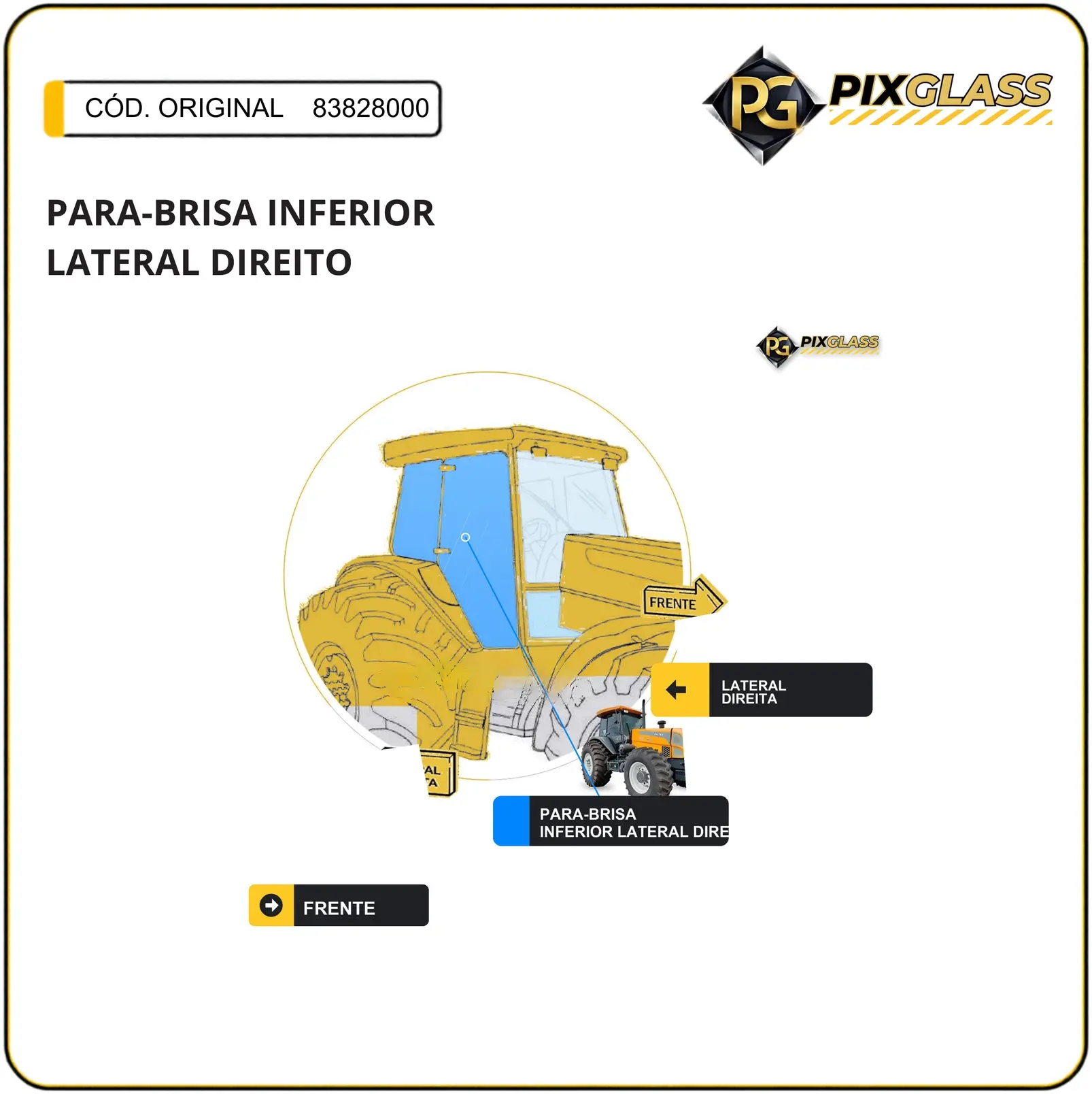 Para-Brisa Inferior Lateral Direito